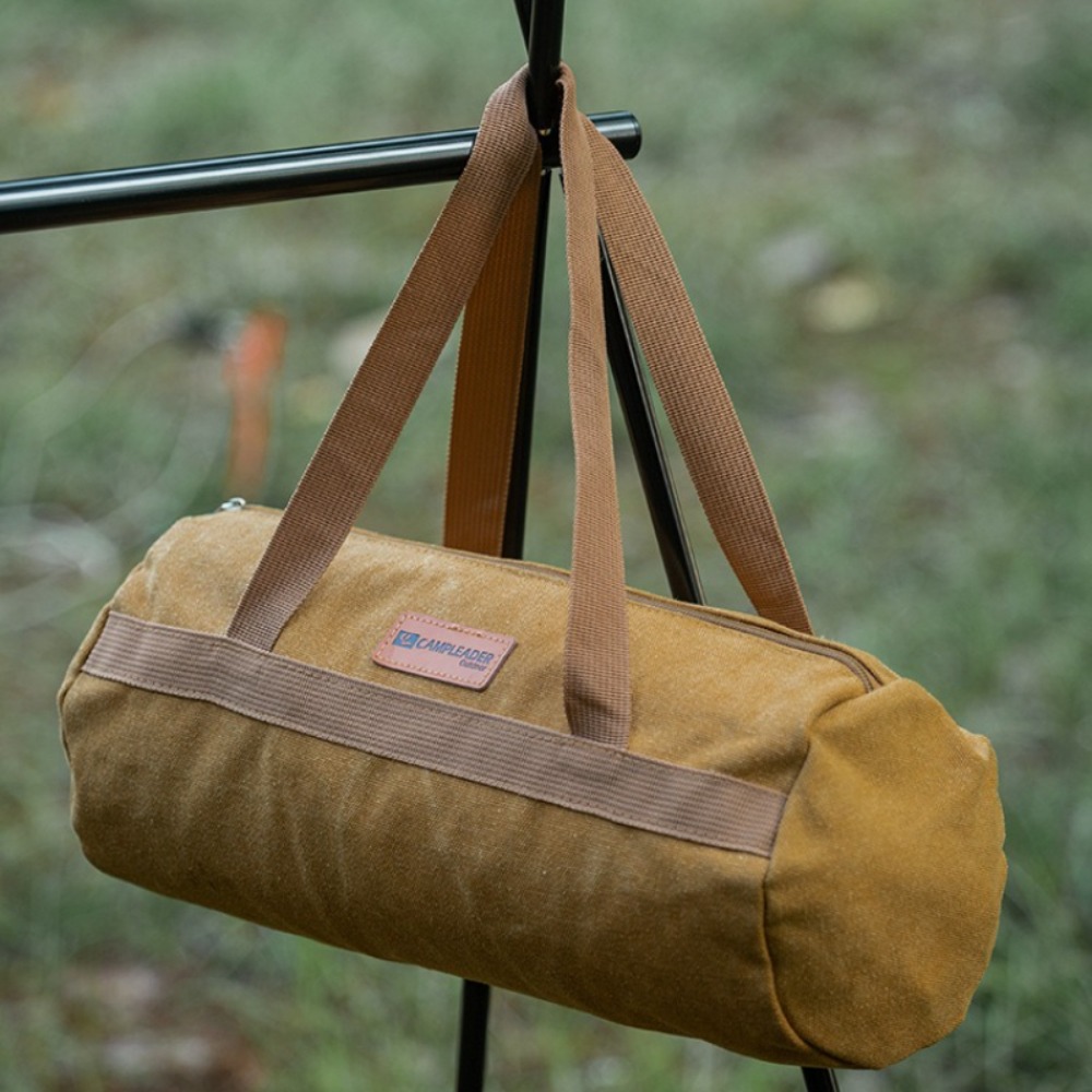 Tent Stake Bag for Camping - Waterproof & Compact Organizer for Tent Pegs, Mallet, Ropes, Outdoor Accessories Storage (20-30PCS)