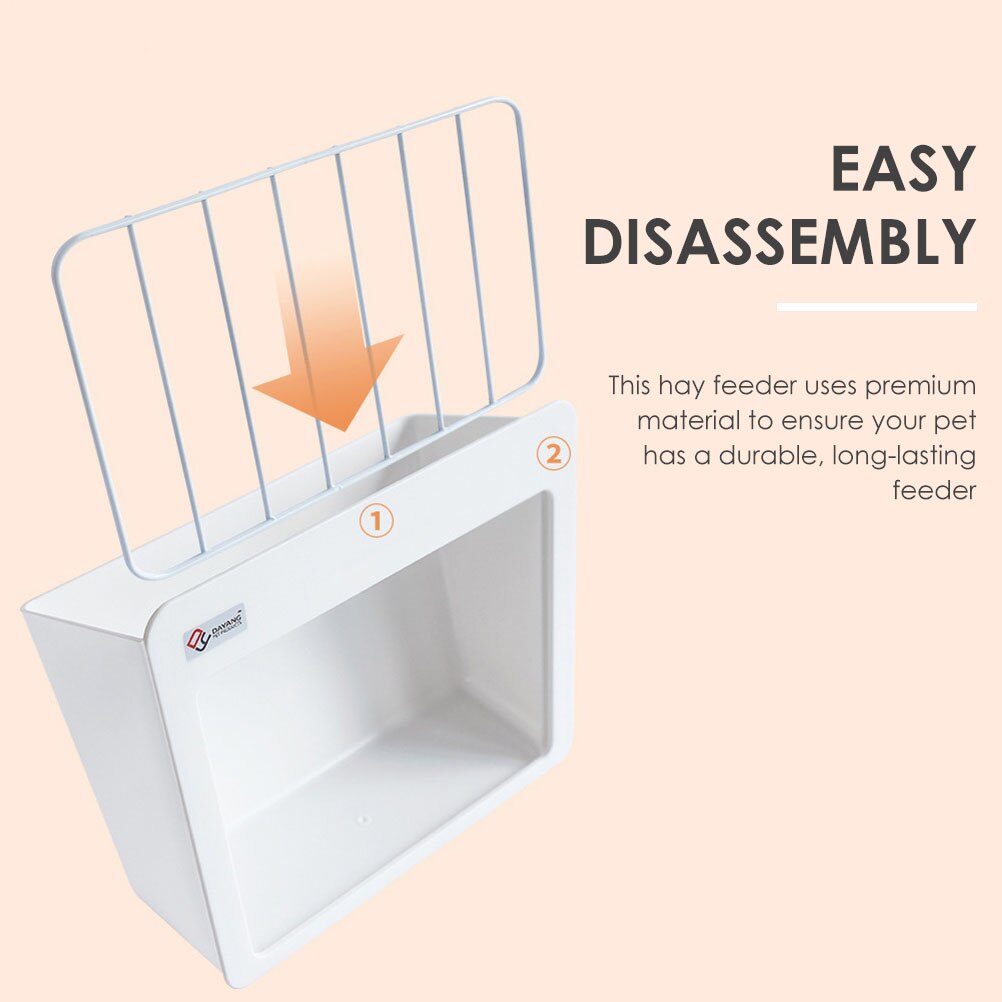 Rabbit Hay Rack Bunny Hay Feeder Rabbit Cage Hay Dispenser Hay Storage Holder