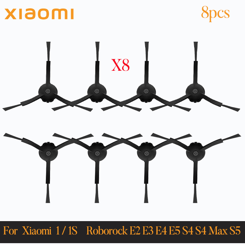 For Xiaomi Mi Robot Vacuum Cleaner 1 / 1S SDJQR01RR SDJQR02RR Roborock E2 E3 E4 E5 S4 S4 Max S5 Main Side Brush Filter: light green