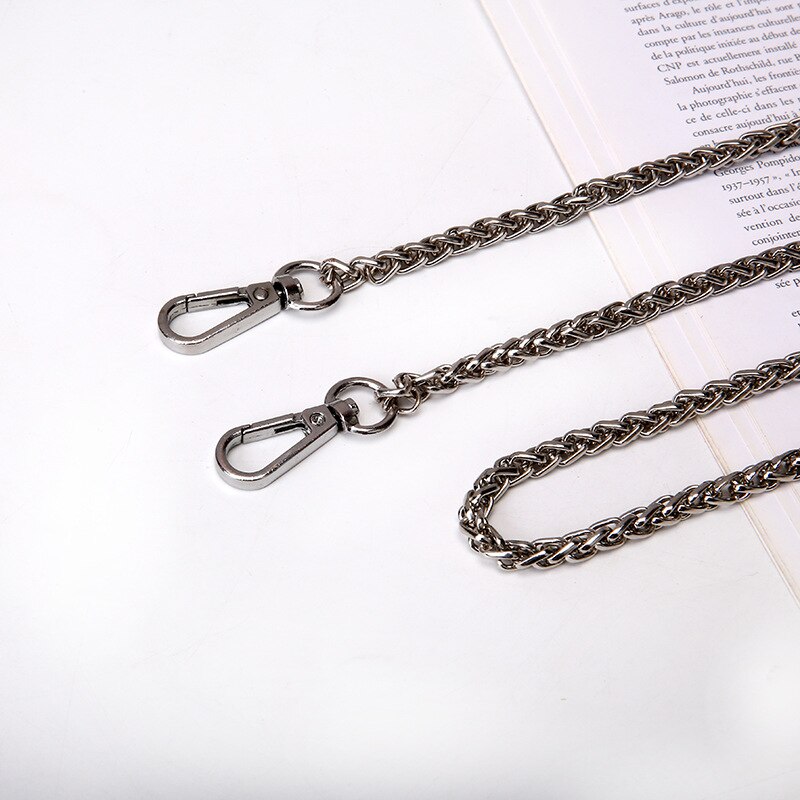 Bag Chain Strap Belt Hardware Shoulder Handbag Metal Replacement Bag Part DIY Strap Accessories for Women Chain Bag: b2 Sliver / 100 cm