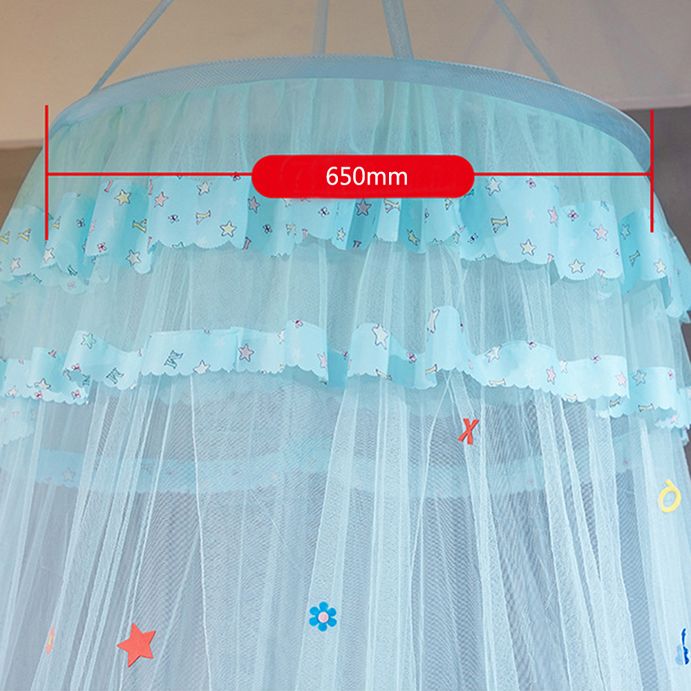 Koepel Ophangen Klamboe Eenvoudig Te Installeren Meisjes Kamer Decor Koepel Bednet Luifel Kanten Bed Luifel 4 Kleuren