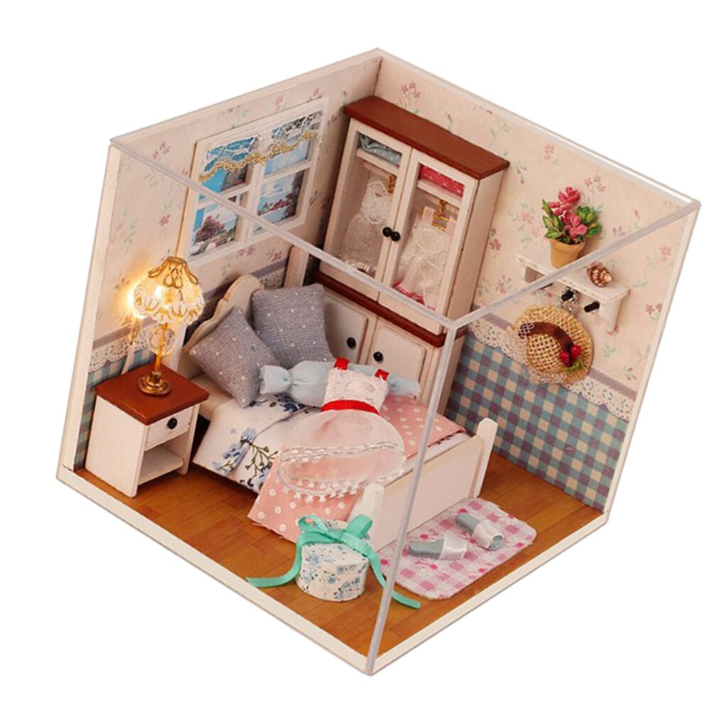 1:24 Dollhouse Miniature DIY European Style Prince Handcrafts Miniature Project Doll House Kits Handcraft Accessories