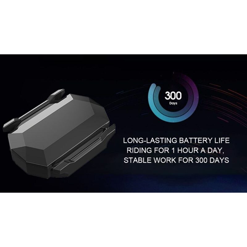 Bike Speed Cadence Sensor ANT and Bluetooth Waterproof for Road Cycling Training