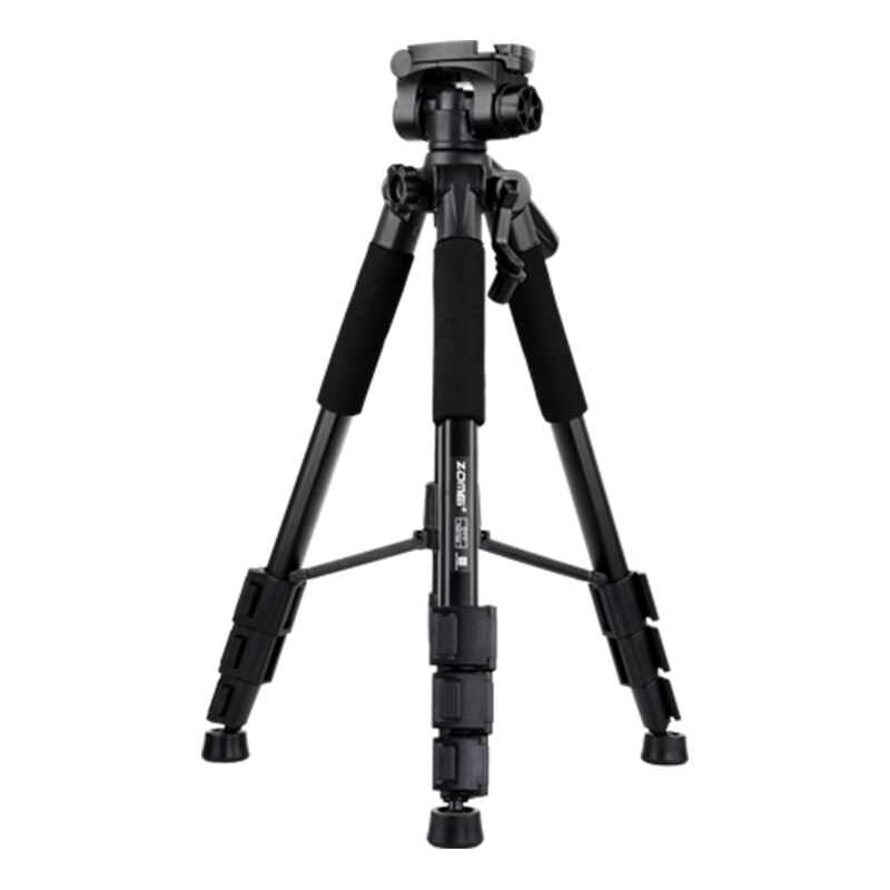 ZOMEI Q111 Professionelle Aluminium Stativ Tragbare Leichte Kamera Stativ mit Pfanne Kopf für Smartphone SLR DSLR Digital Kamera: Schwarz