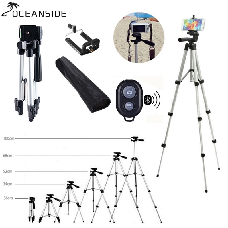 36-100 cm Universal Adjustable Tripod Stand Mount Holder Clip Set For Cell Phone Camera for iPhone XR XS for Samsung S10 S10E
