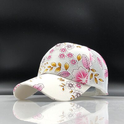Simpel dame baseball kasket maleri broderi blomst piger snapback hatte kvinde kvinde kasket mesh sommer sol hat
