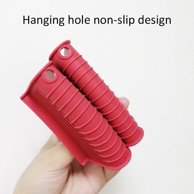2/1 stuks siliconen keukengereedschap voor potten, handvat, ovenwanten, plaatklem, anti-verbranding, dikkere keukenaccessoires