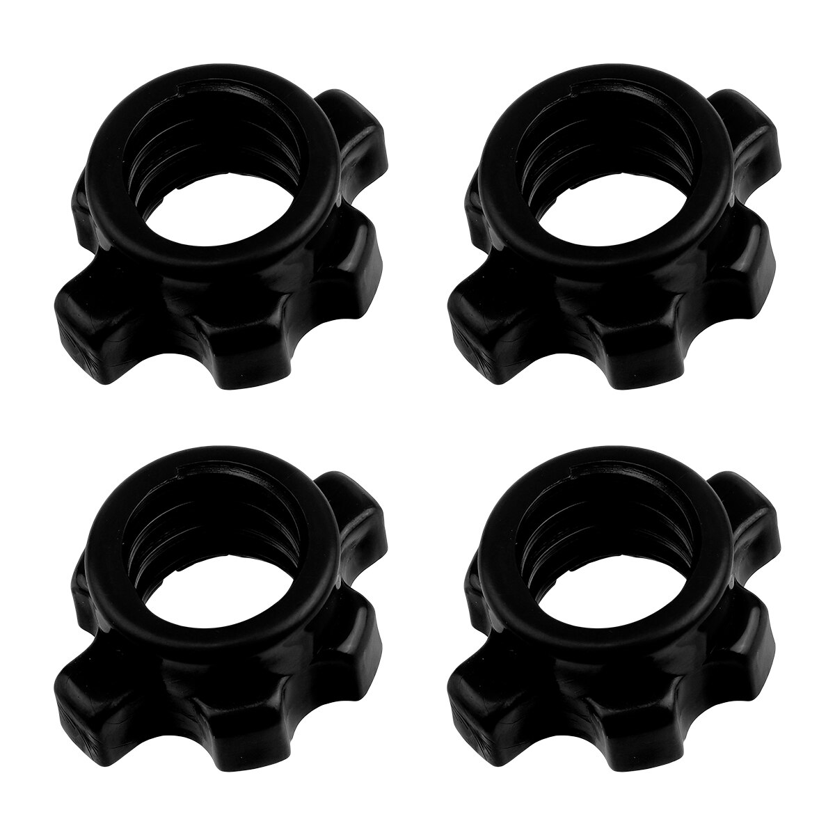4 Pcs Dumbbell Bar Nut Barbells Spin Screw Clamp Fitness Equipment Accessories