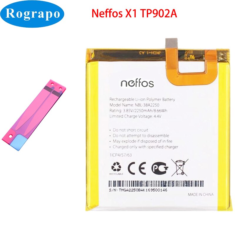 NBL-35B3000 NBL-40A2920 NBL-38A2500 NBL-38A2250 Phone Battery For TP-LINK Neffos X9 C7 Y7 C9 C9A C7S X20 Pro X1 Lite Max C5S: Neffos X1 TP902A