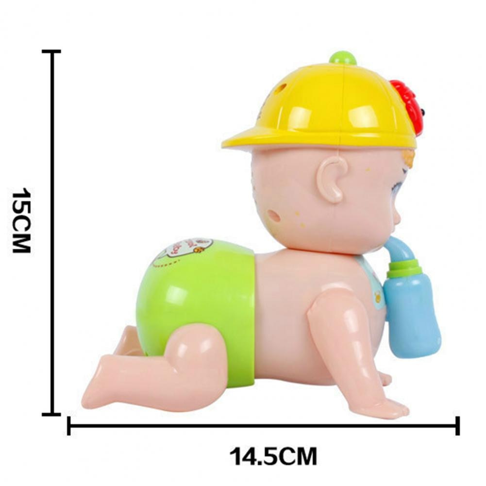 Crawling Toy with Feeding Bottle Intelligence Development Non-toxic Crawling Baby Doll Puzzle Toy for Toddlers Early Education T