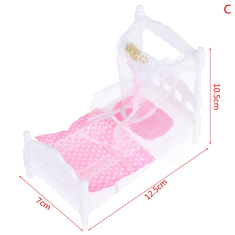 1:12 Simulation Miniature Furniture Toy Doll Dollhouse Refrigerator Table Food: C
