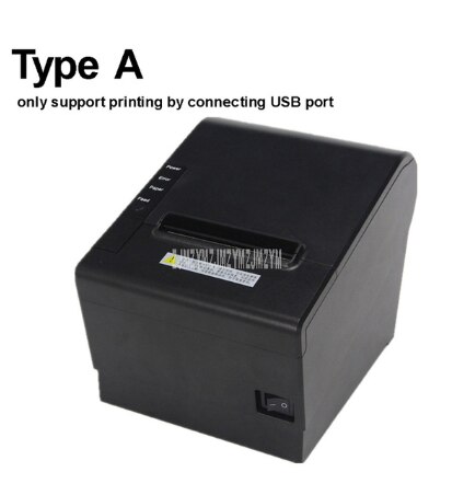 Fast Thermal Printer Qr Bar Code Sticker Clothing Commodity Price Receipt Label Printer For Retail POS System JP-80H: USB / US Plug