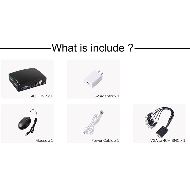 AHD Coaxial HD 4-channel DVR Mini AHD Analog IP TV... – Grandado