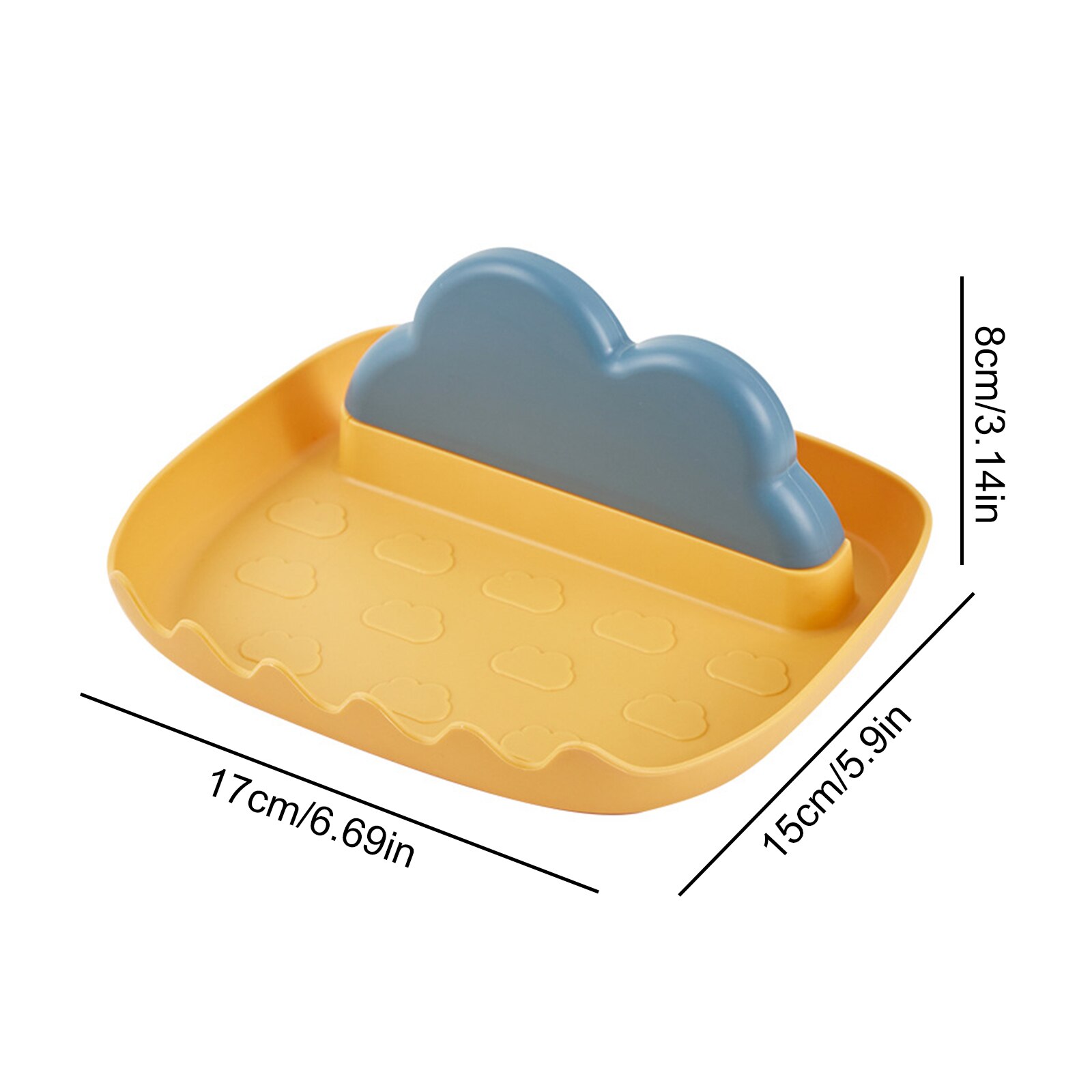 Silicone Utensil Rest with Drip Pad Kitchen Cloud Rack with Pot Lid Holder Utensil Holder for Stove Top Spatulas Spoons Ladles: Yellow