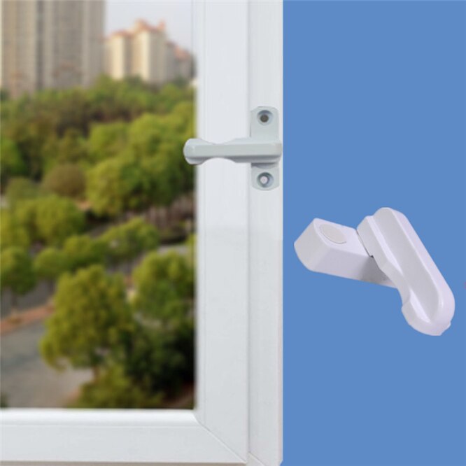 Verdikte Aluminiumlegering T-Lock Push Open Deur En Raam Handvat Venster Handvat Moderne Deurslot Gesp Deur Window Handle anti-Diefstal