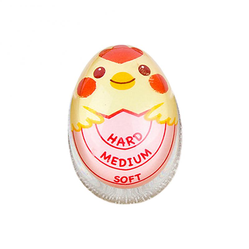 1pcs Egg Perfect Color Changing Timer Yummy Soft Hard Boiled Eggs Cooking Kitchen Eco-Friendly Resin Egg Timer Red Timer Tools: 01