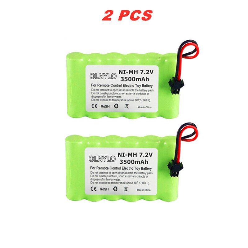 7,2 V 3500mAh Ni-Mh Akku und Ladegerät einstellen Für Rc Spielzeug Autos Panzer Lkw Roboter Pistolen Boote AA 7,2 V NI-MH Akku: 2Stck