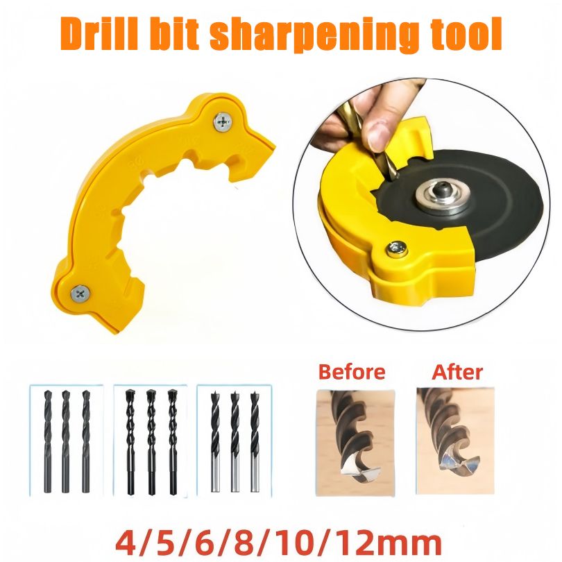 Affûteuse De Forets Manuelle – Outil De Précision Pour Meuler Les Mèches – Compatible Toutes Tailles, Idéal Bricolage, Menuiserie, Métal