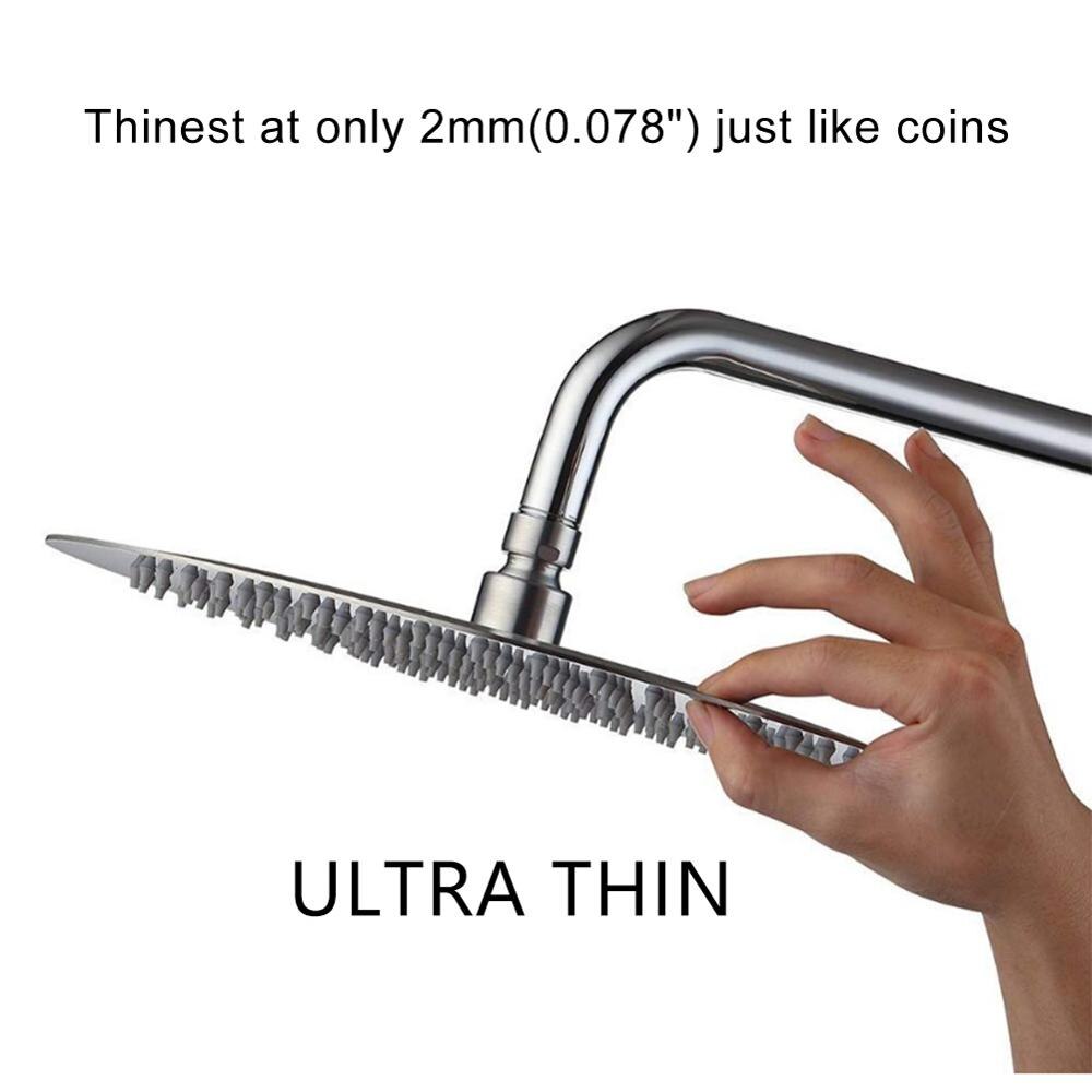 Hoge Druk Douchekop, 8 Inch Regen Douchekop, High Flow Grote Bad Douche Gemaakt Van 304 Roestvrij Staal