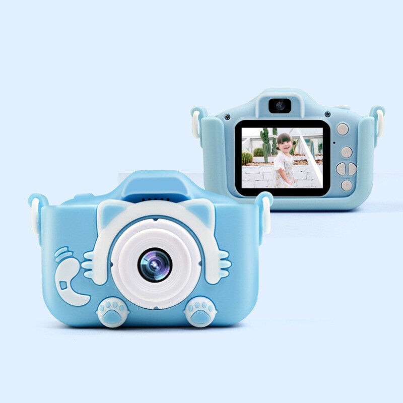 Børn mini kamera børn pædagogisk legetøj til børn baby fødselsdag digitalkamera 1080p projektions videokamera -b