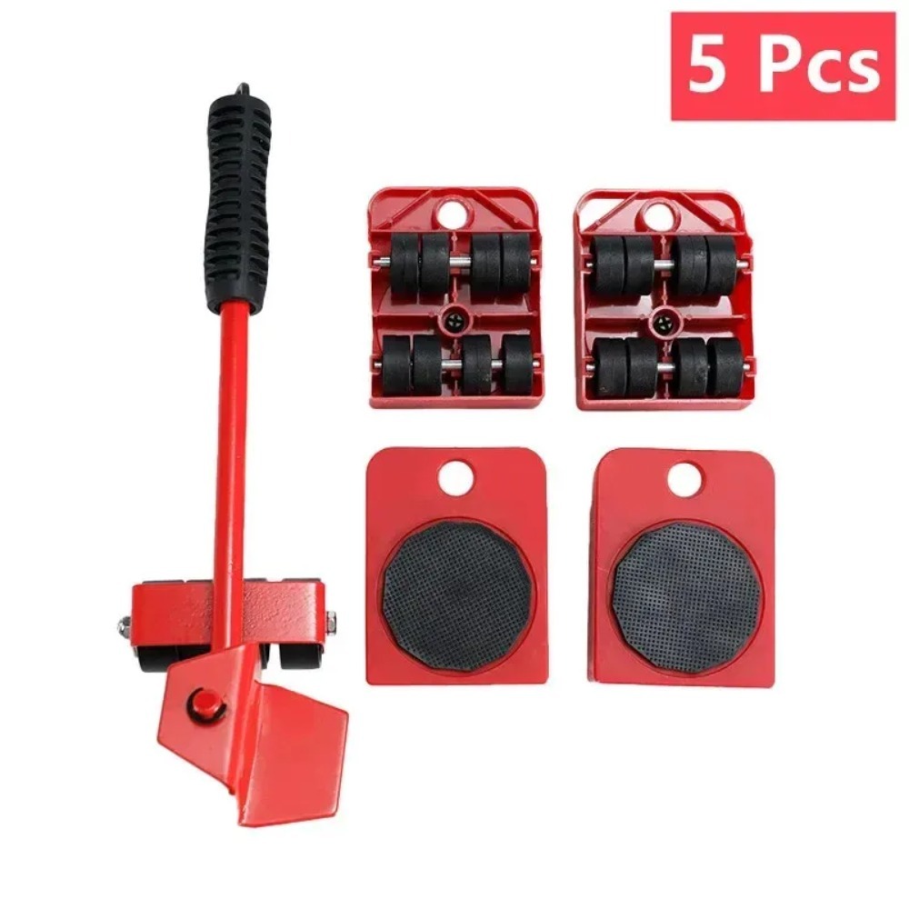 5 Teile/satz Heavy Duty Möbel Heber Mover Roller mit Rad Bar Moving Gerät Hebe Helfer Möbel Moving Transport Werkzeug