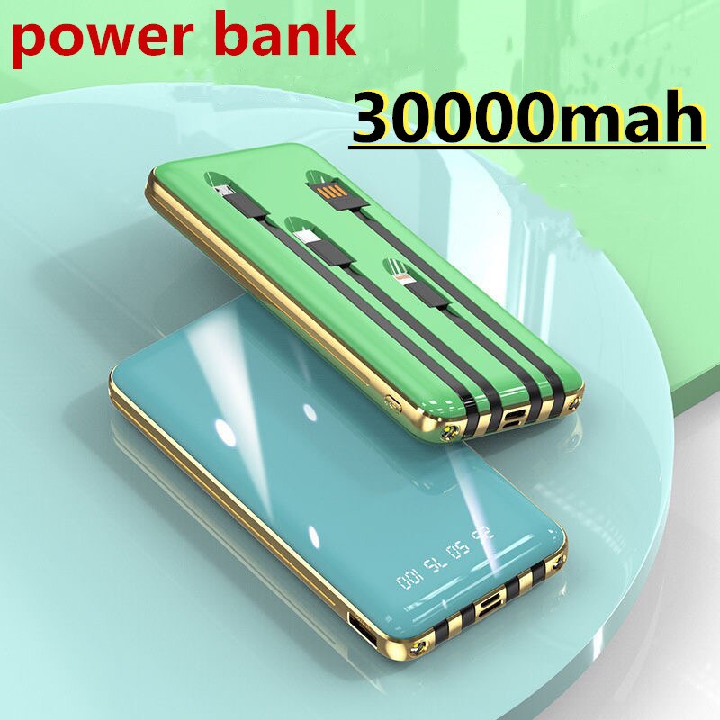 30000 Mah Power Pack Met Hoge Capaciteit En Snel Opladen Met Ultra Dunne Huawei Apple Universele Mobiele Stroomvoorziening