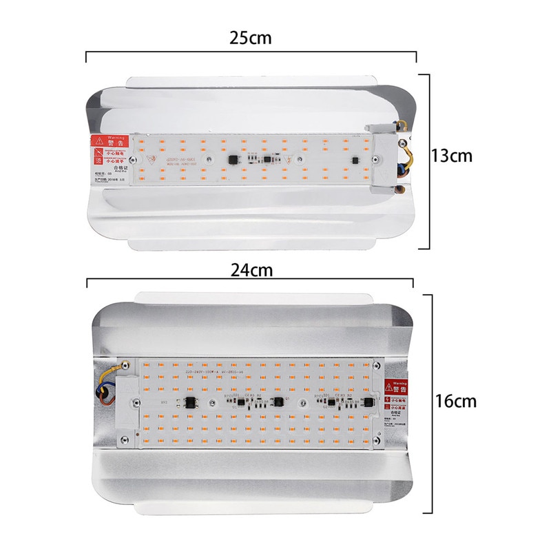 50w 100w led fyto schijnwerpers 5730 smd 6000lm full spectrum krachtige led kweeklamp hydrocultuur zaaien 220v ip65 waterdicht