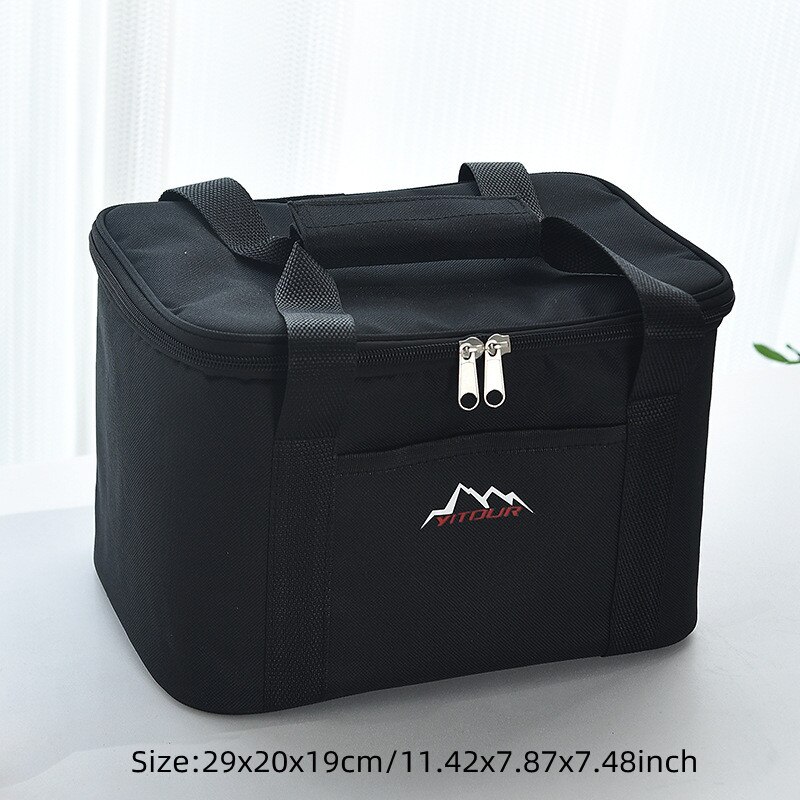 Large Capacity Cooler Bags Oxford Lunch Box Drink Beer Ice Pack Travel Picnic Backpack Thermal Food Bag Carrier: K M (10L)