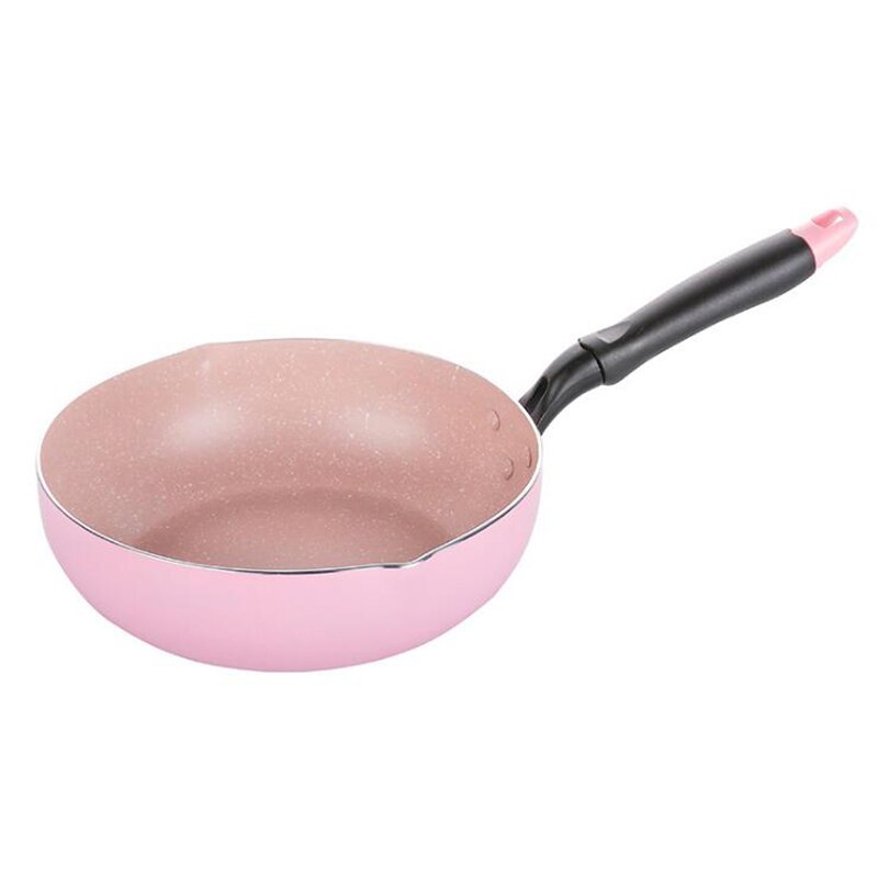 Yihao 24Cm Wok Non-stick Pan Gebakken Scoop Pan Frituren Non-stick Pot Fornuis Algemene Gebruik voor Gas En Inductie Kookplaat: Default Title