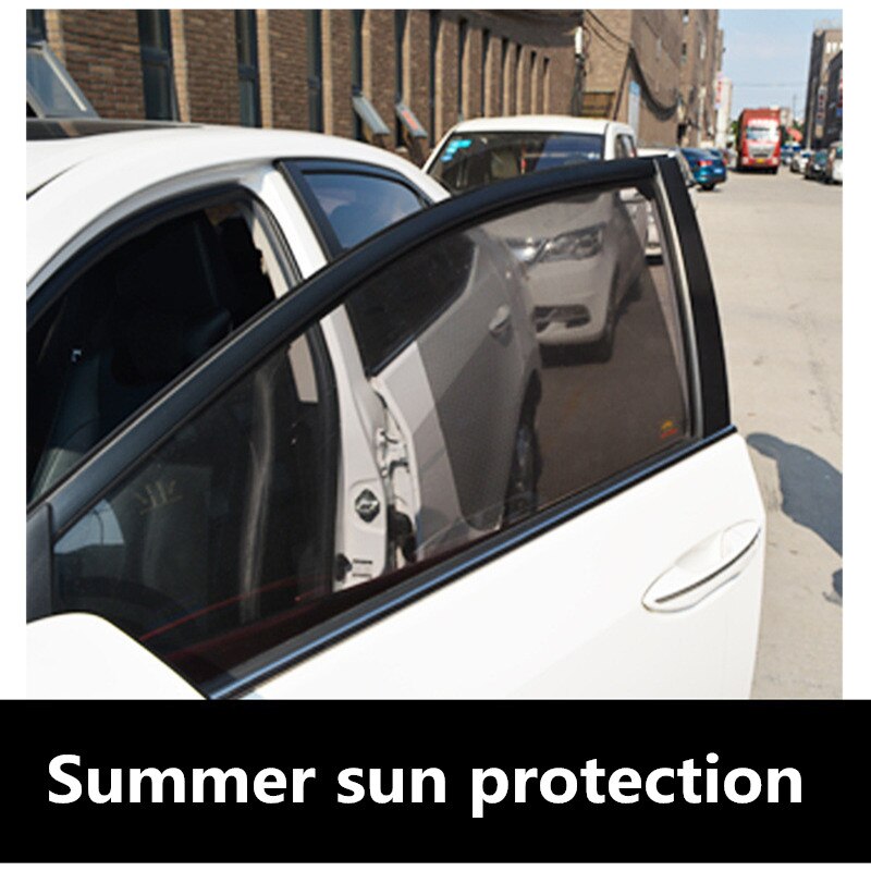 2 stk 44 x 38cm diy bil solskærm film solbeskyttelsesvinduesdæksel sort pvc solskærm sidevindueskærm børn uv beskyttet