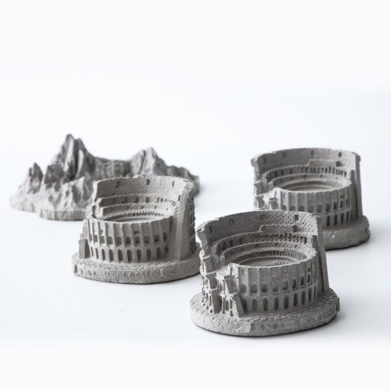 Cement Building Crafts Silicone Mold Plaster Home Decoration Concrete Flower Pot Molds