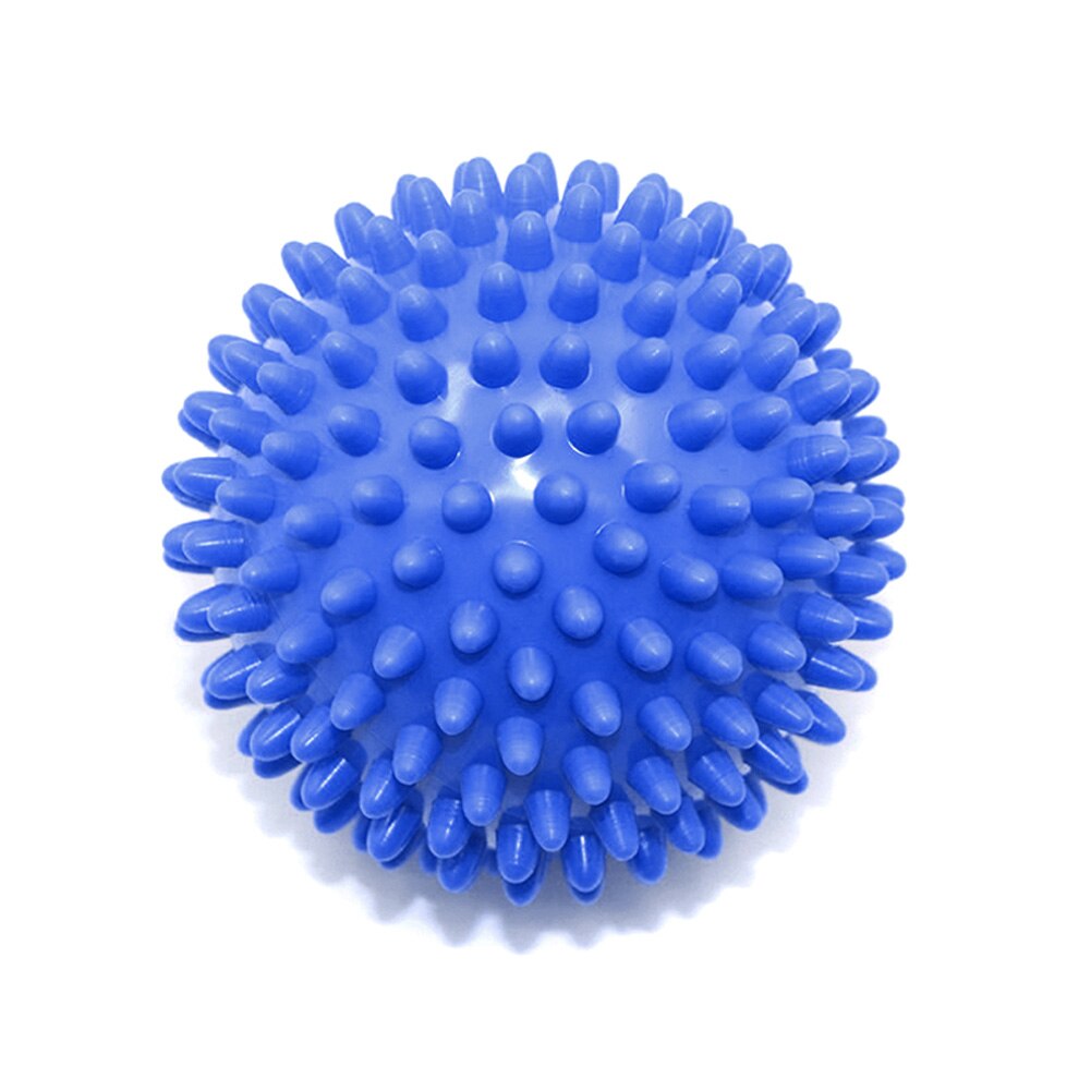 Durable PVC Spiky Massage Ball Trigger Point Sport Massage Ball Roller Pain Relief for Body Yoga Fitness Pilates Muscle Foot: blue  7.5cm