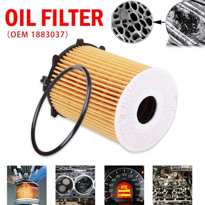 Automobile oil filter, oil filter element, oil compartment, suitable for logo Citroen and Ford