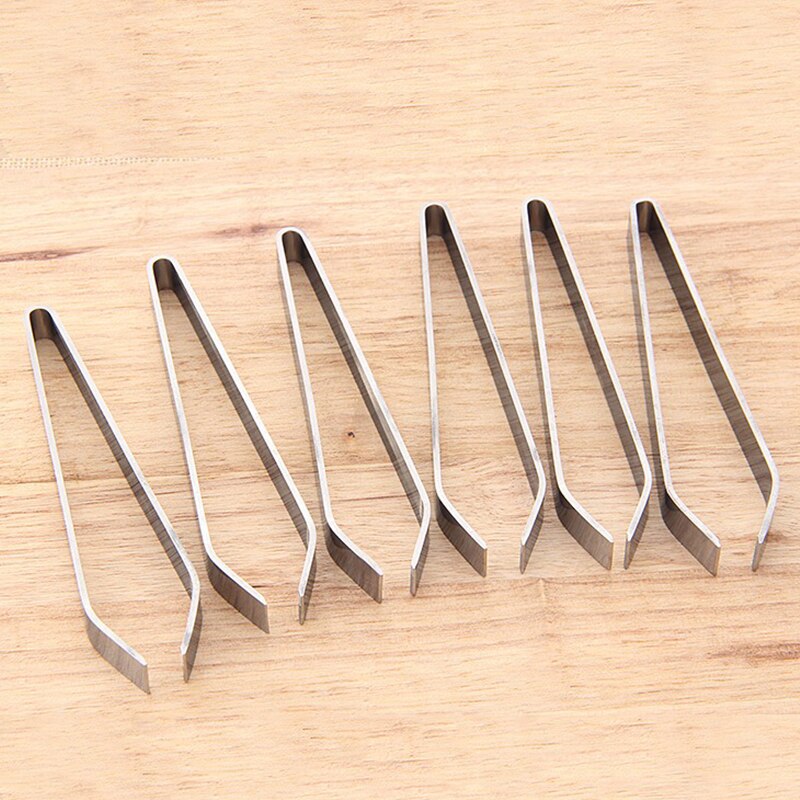 1PC Stainless Steel Fish Bone Tweezers Tong Fishbone Pincer Remover Pig Duck Hair Clamp Kitchen Tweezer Seafood Tongs Clip Tools