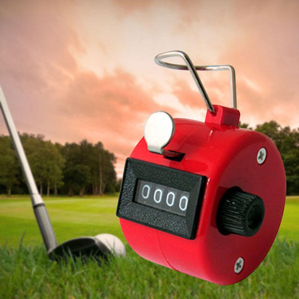 1x Hand Tally Counter metal counter 4 digit Manual counters Pressing the manual counter People Counting Clicker Golf Points