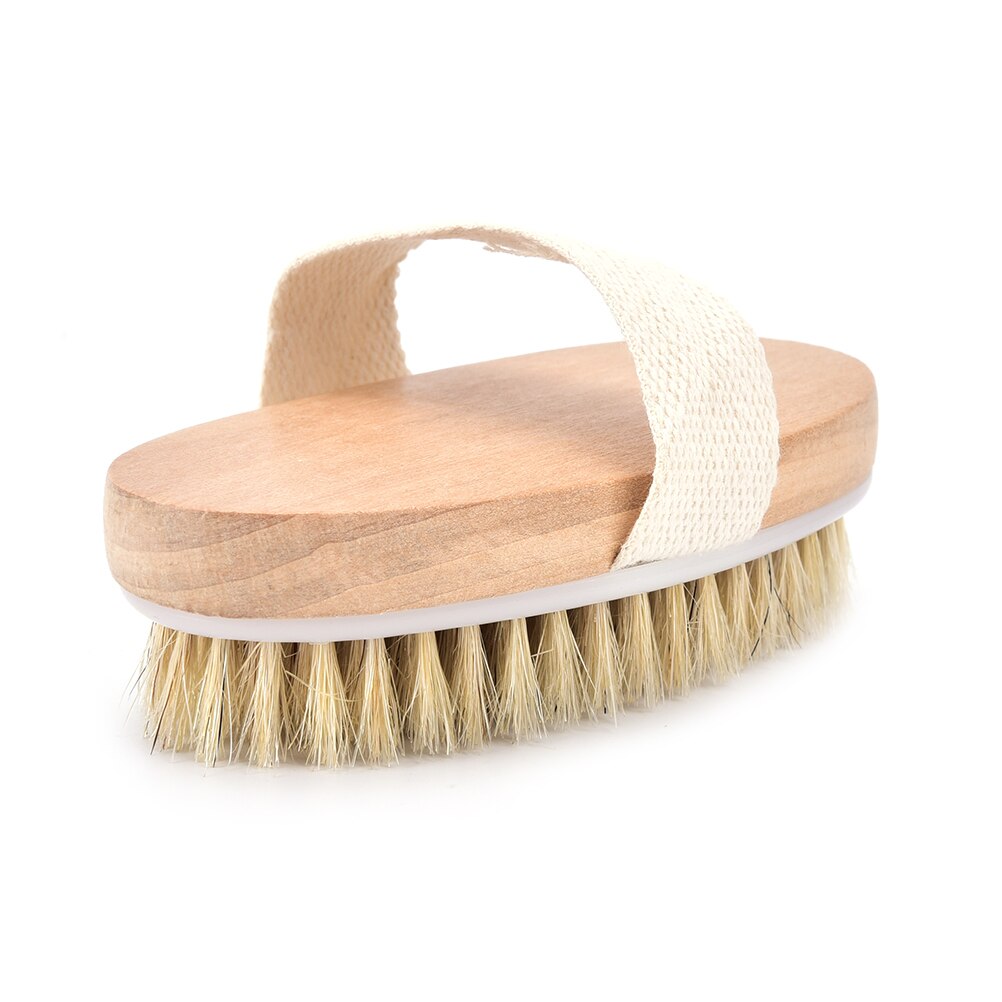seca piel cuerpo Cerda Natural cepillo de masaje suave cepillo para SPA baño Baño cepillo de masaje