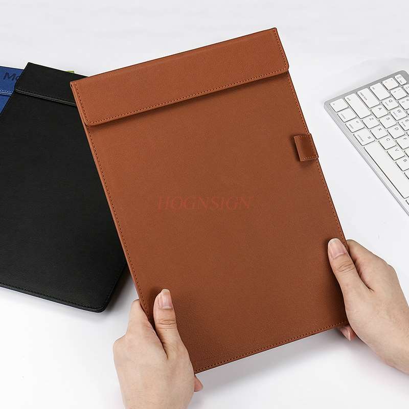 learning stationery A4 Clipboard Leather Writing Pad Clip Clip Signboard Office Plywood Stationery Writing Board