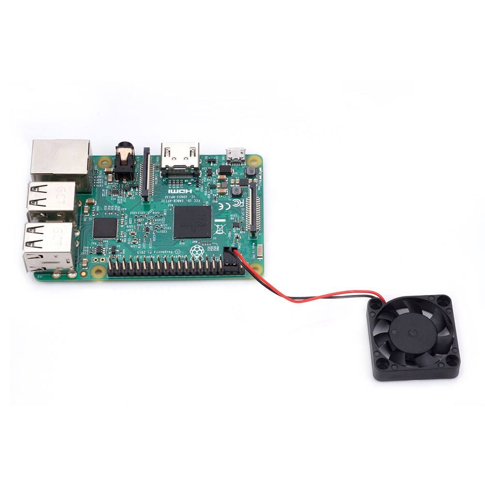 Raspberry Pi 3 Cooling Fan for CPU Acrylic Case / 5V plug-in and play / Support raspberry pi Plus B+/ 3d printer