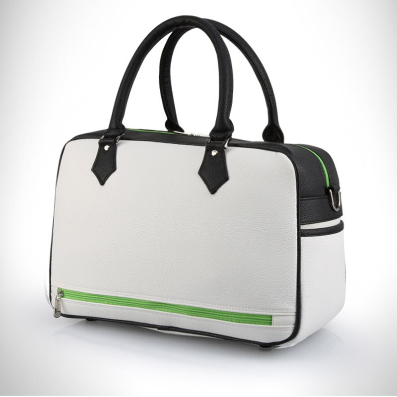 Sacca da golf maschio femmina borsa da golf abbigliamento scarpe borse in PU impermeabili a doppio strato di grande capacità e T8