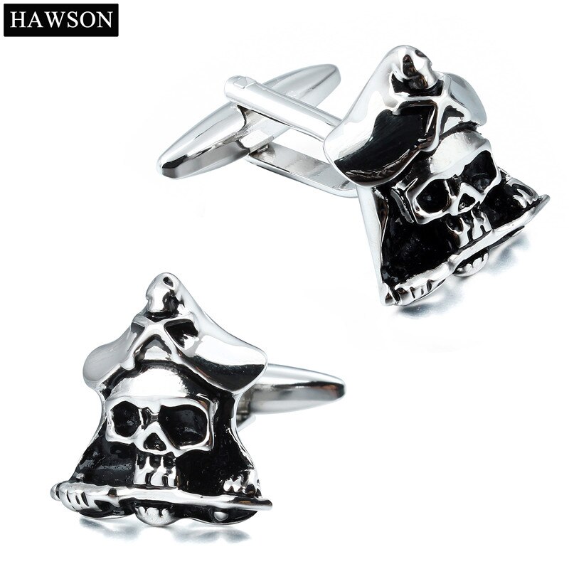 Hawson Schedel/Skeleton Manchetknopen Voor Mannen Klassieke Sieraden Manchetknopen Franse Shirts: 90419