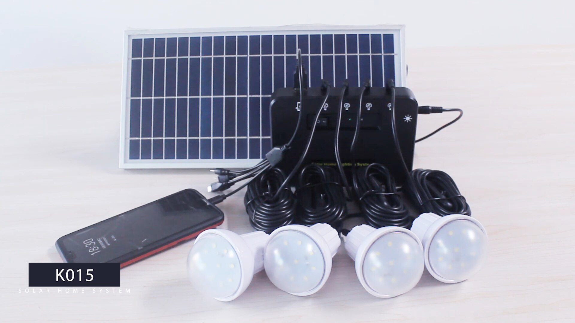 Portable 8W solar power panel complete storage home lighting mini energy system for off grid rural area