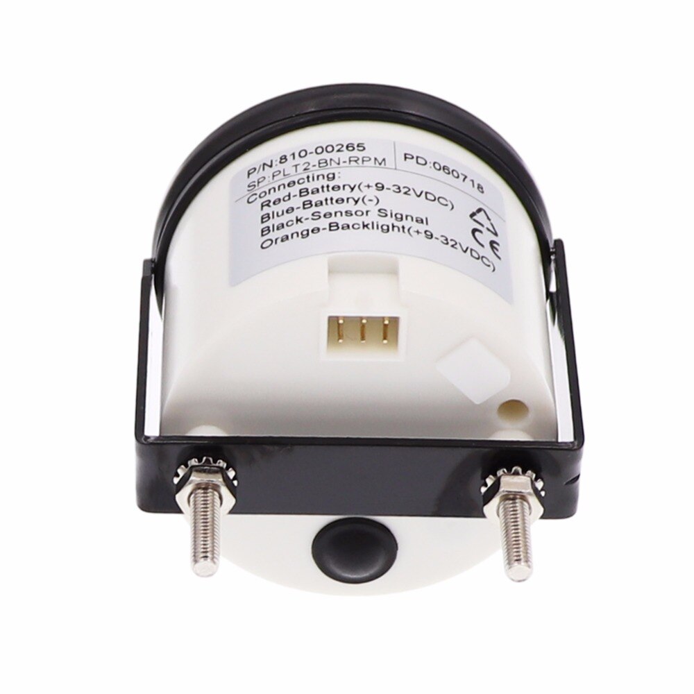 Toerenteller & urenteller voor dieselmotor iGauge, condensvrij, 85 mm, 12 V / 24 V, generator, zilver/zwart, 0 - 4000 rpm