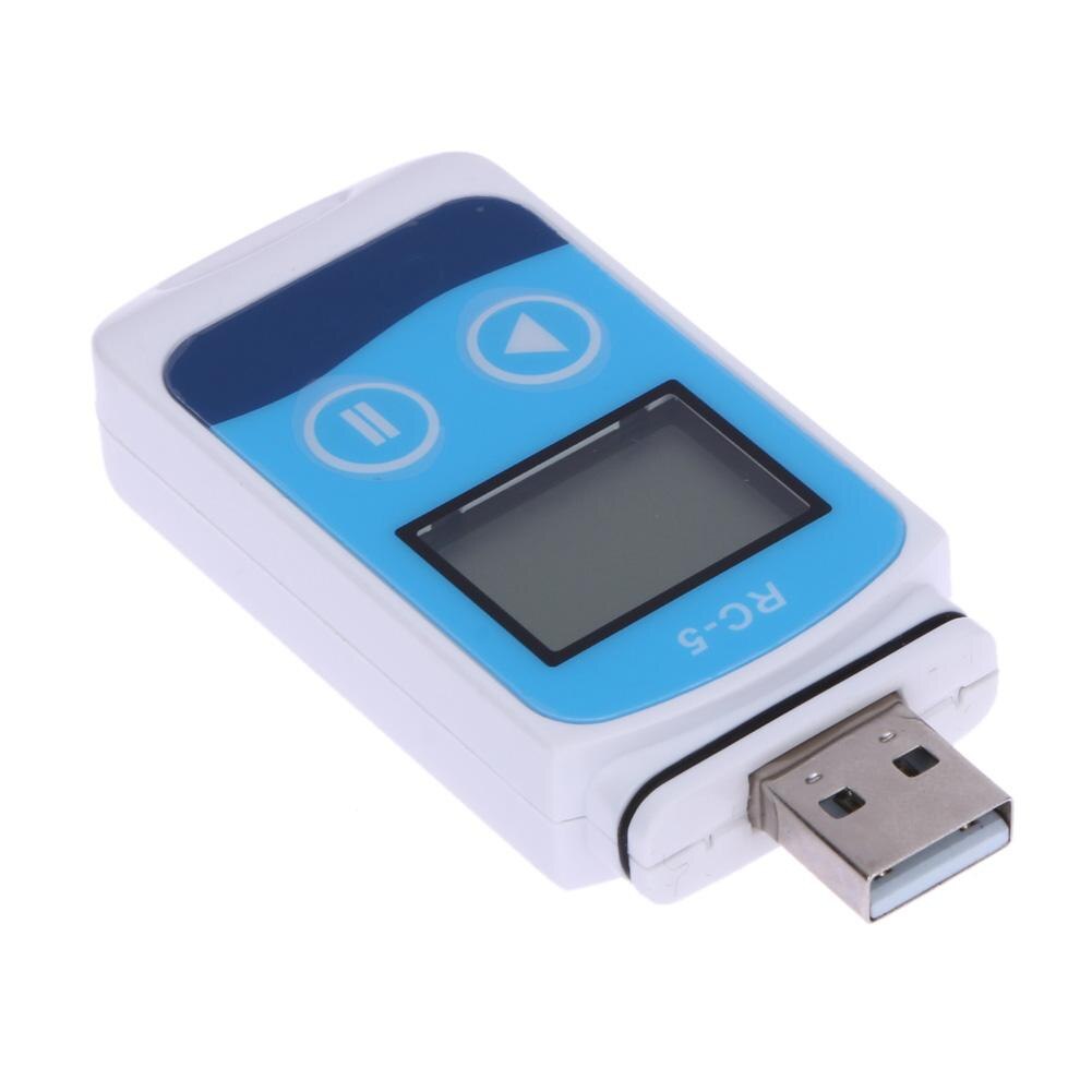 1Pcs USB Digital Temperature Data Logger RC-5 Temp Recorder IP67 Waterproof Internal Sensor Digital Recorder Termometro Measure