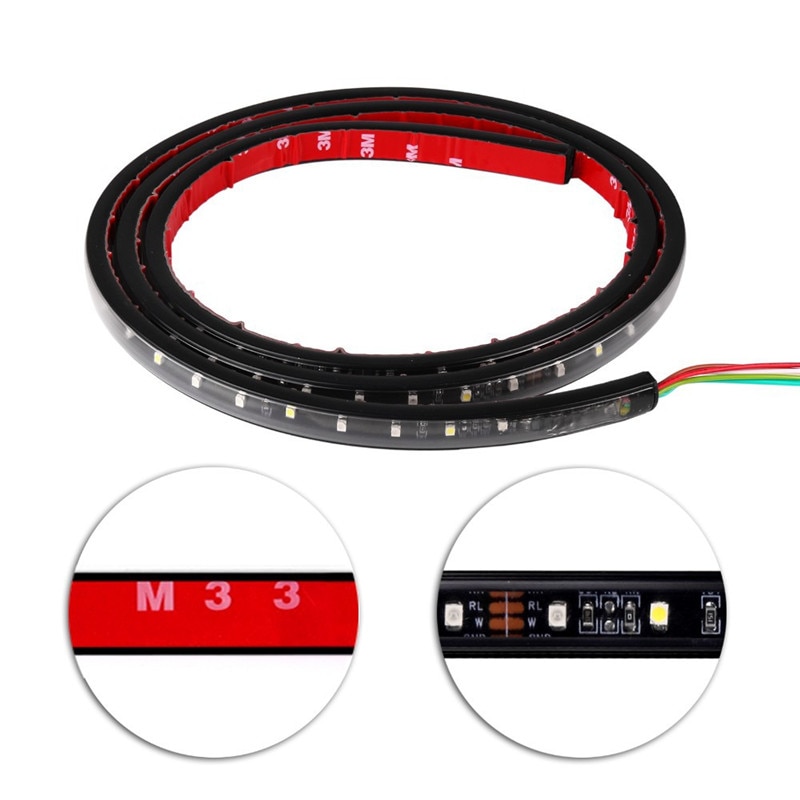 1x60 Inch Truck Tailgate LED Strip Light Waterproof Pickup Side Tail Light Strips Bar As Turn Signal Parking Brake Reverse Light