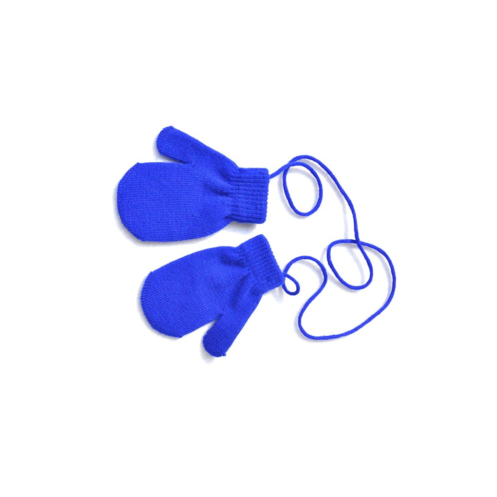 1 paire Bébé Gant Enfants Tricot Mitaine Confortable Enfants Couverture de Doigt avec Ficelle pour enfants En Plein Air Porter