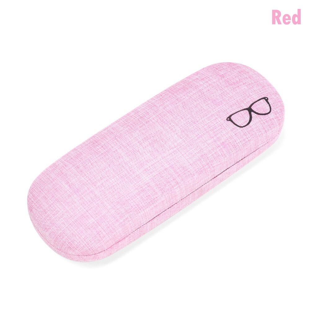 1Pc Unisex Magnet Glasses Box Women Men Portable Sunglasses Case Optical Reading Eyeglasses Box Eyewear Protector: C-red