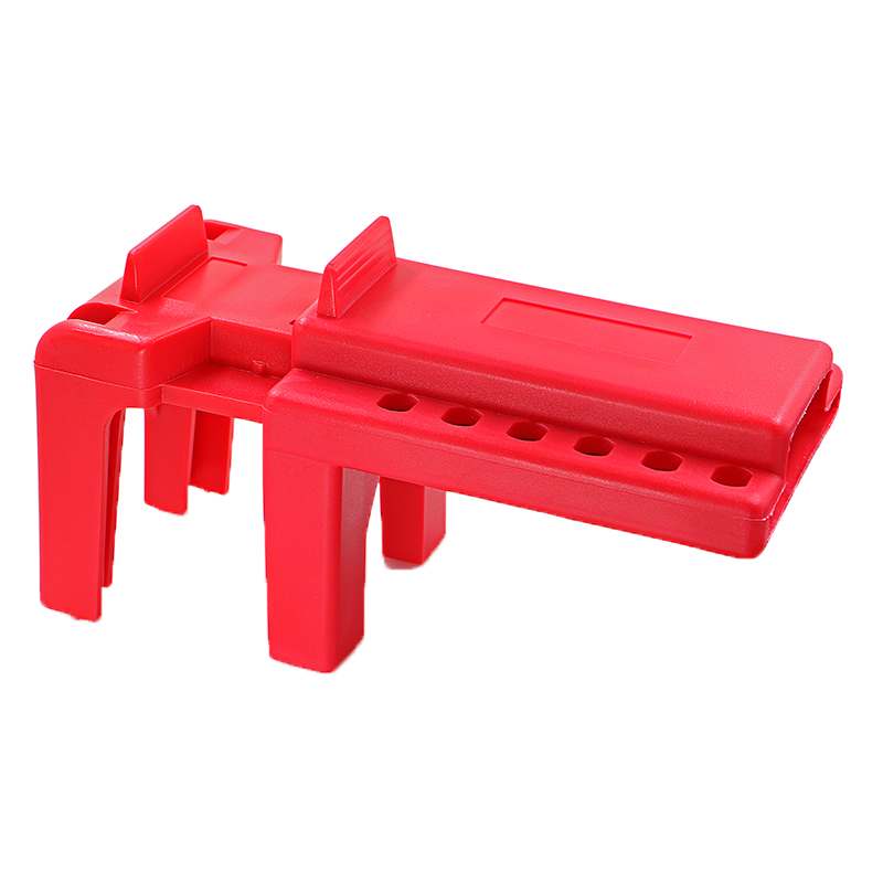 Adjustable Ball Valve Safety Lockout Device or Appliance LOTO OSHA Industrial Pipeline Danger Source Isolation Maintenance Work: Red