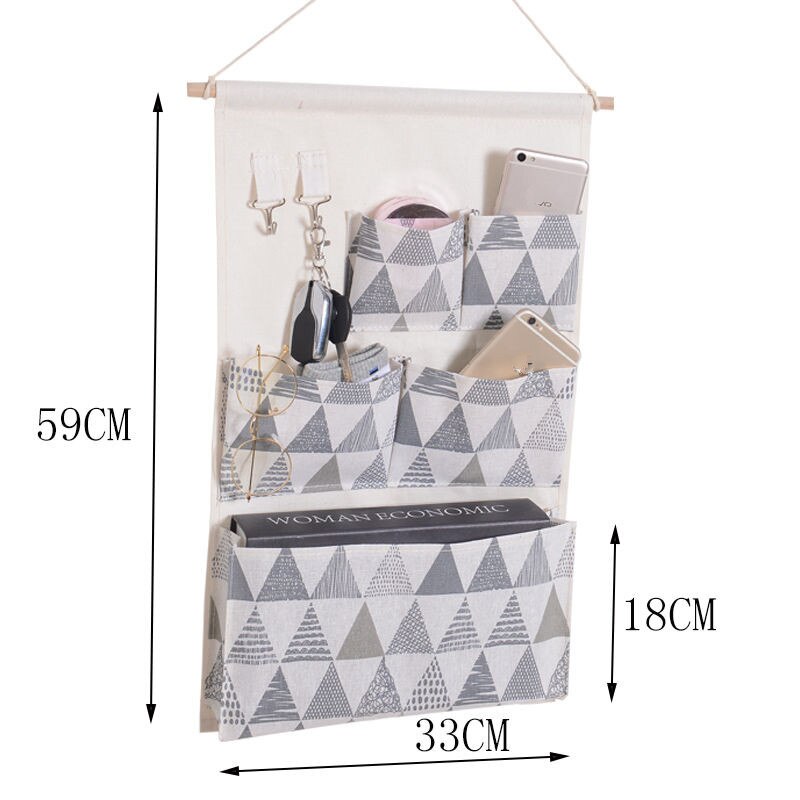 5 Zakken Opknoping Organisatoren Closet Deur Thuis Wall Opknoping Organisator Opbergtas Zakje Houder: D