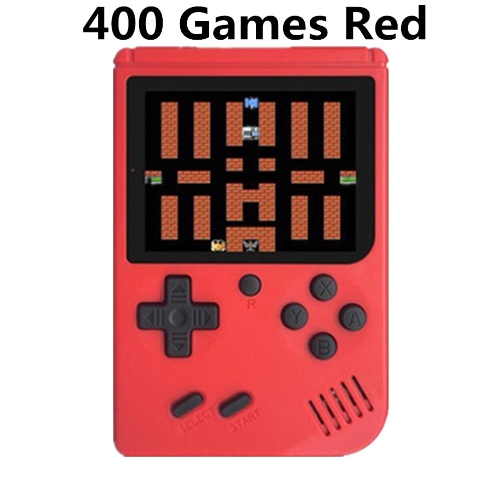 2021 nuovi giochi 500 In 1 MINI Console Video portatile retrò giocatori di giochi portatili ragazzo 8 Bit schermo LCD a colori da 3.0 pollici Gameboy: 400 Red