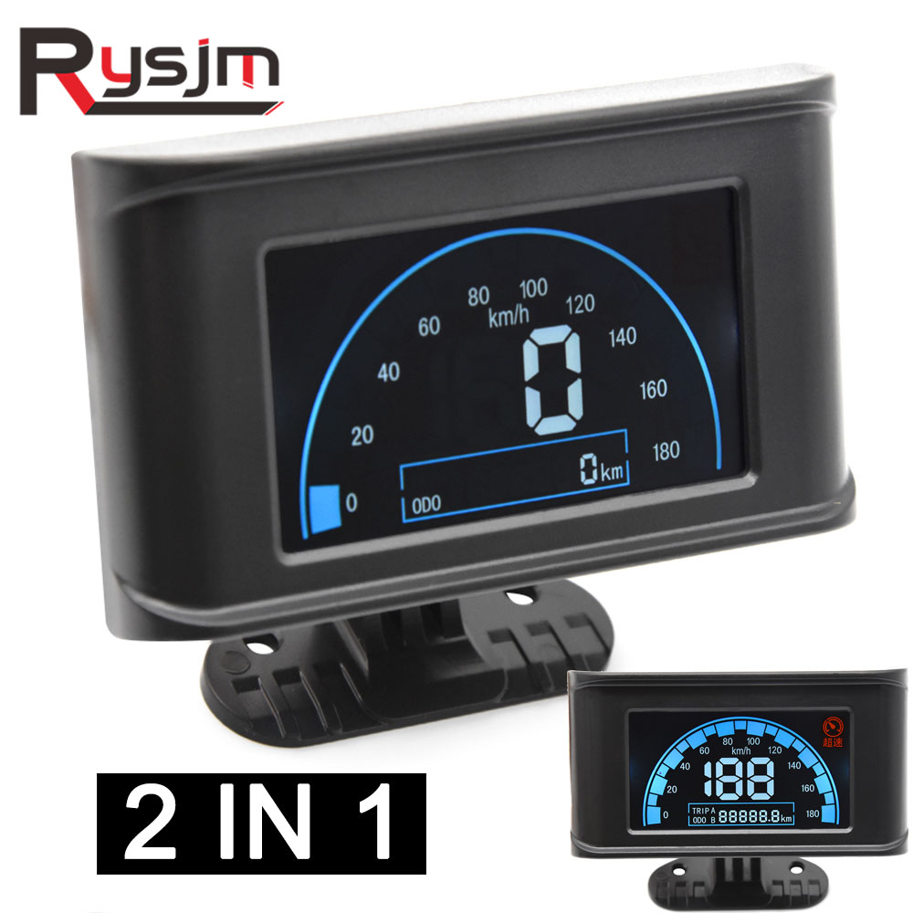 lcd instrument panel Digital 12v 24v Car Truck Speedometer Speed Meter Odometer Gauge motorcycle Universal fit for toyota ae101